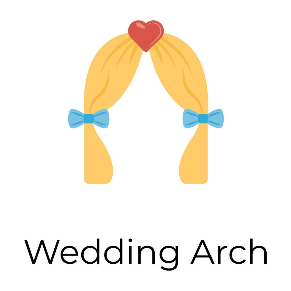 Trendy Wedding Arch vector