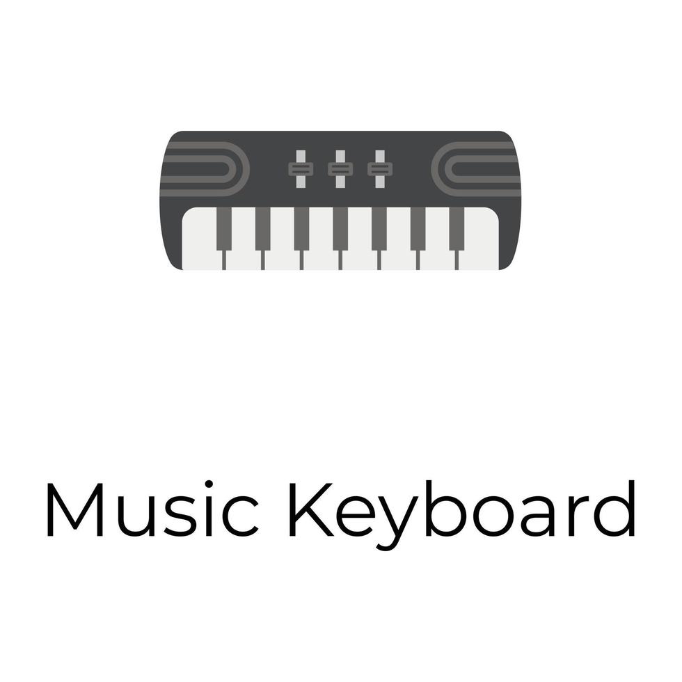 teclado musical de moda vector
