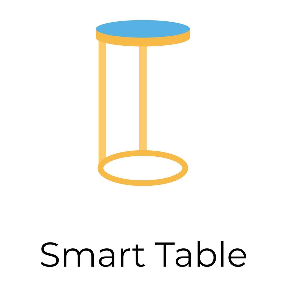 Trendy Smart Table vector