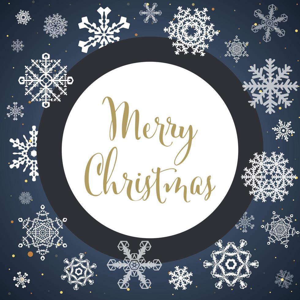 Christmas and New Year background greeting card. Vector illustration