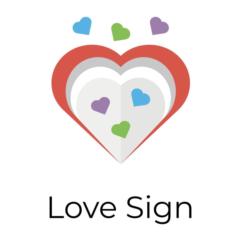 signo de amor de moda vector