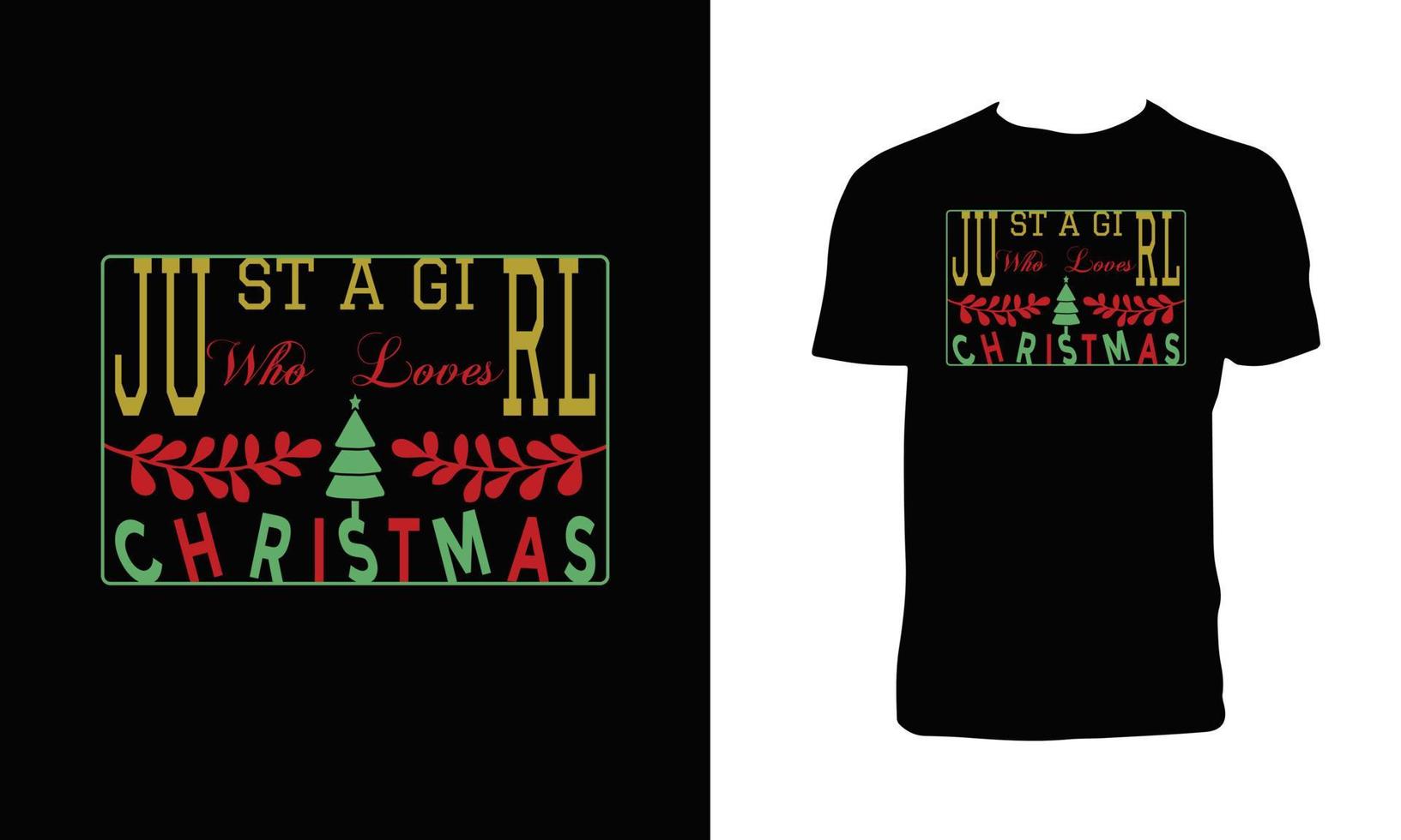 Merry Christmas Vector T Shirt Design