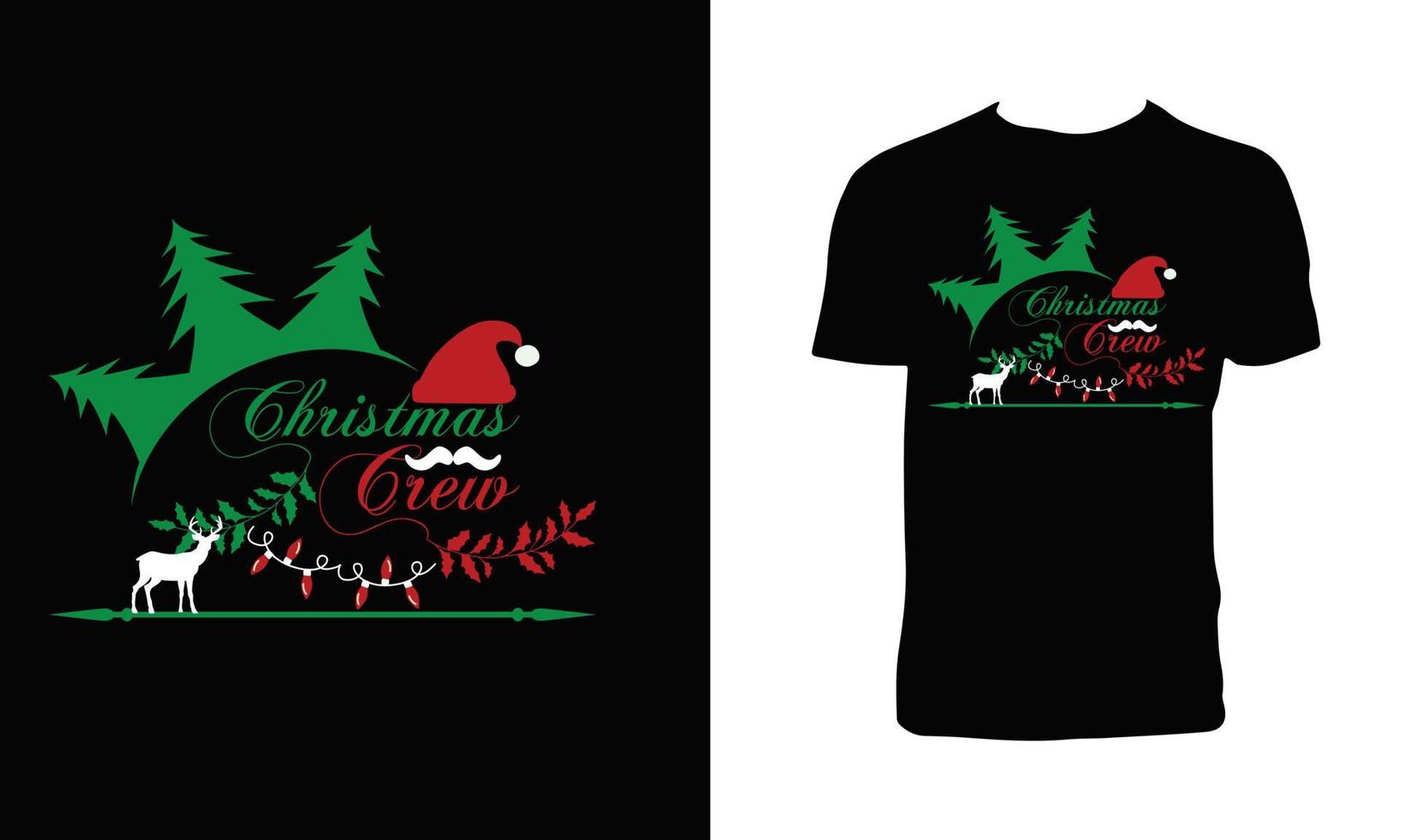 Merry Christmas Vector T Shirt Design