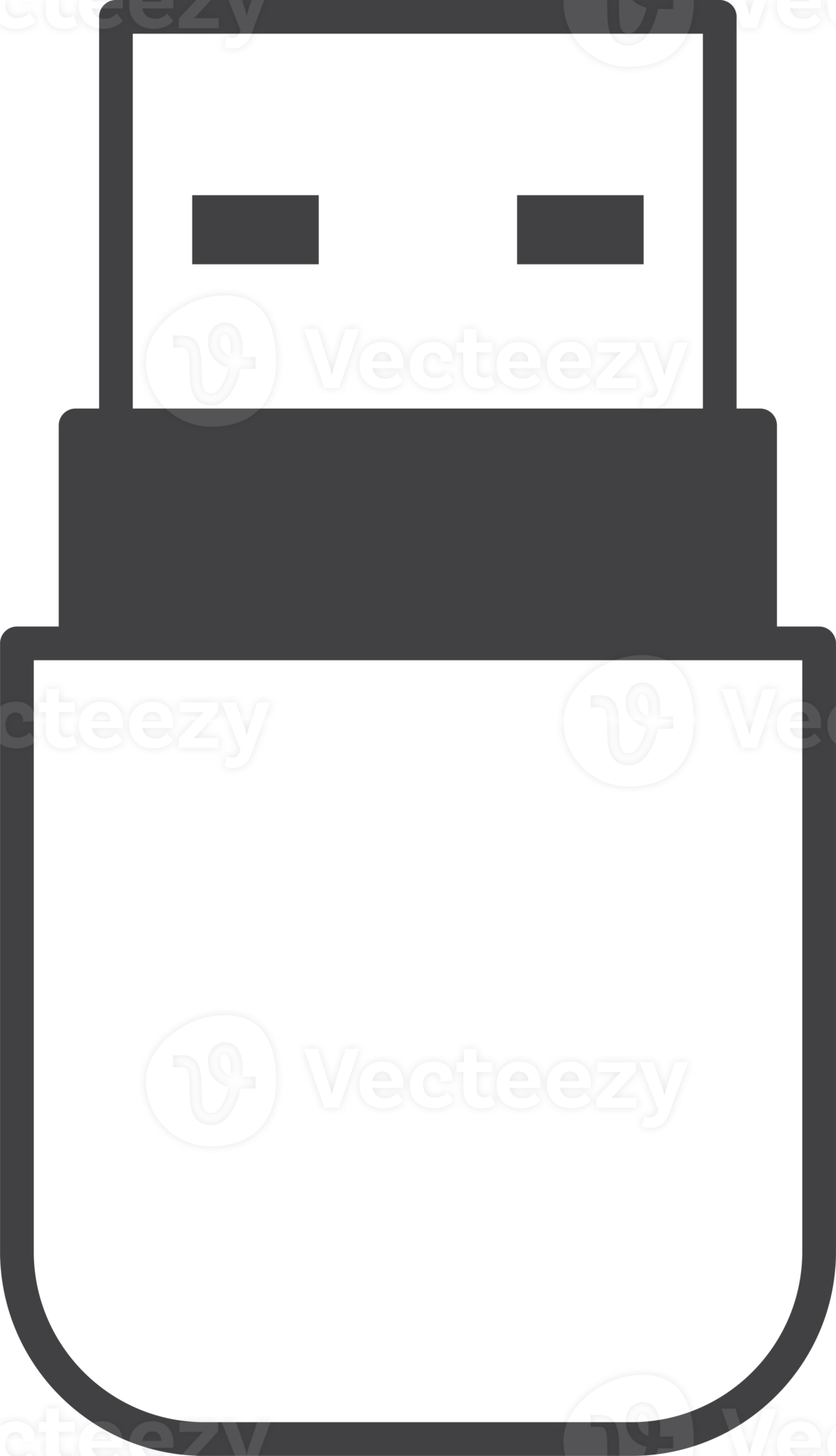 thumb drive illustration in minimal style 13928601 PNG