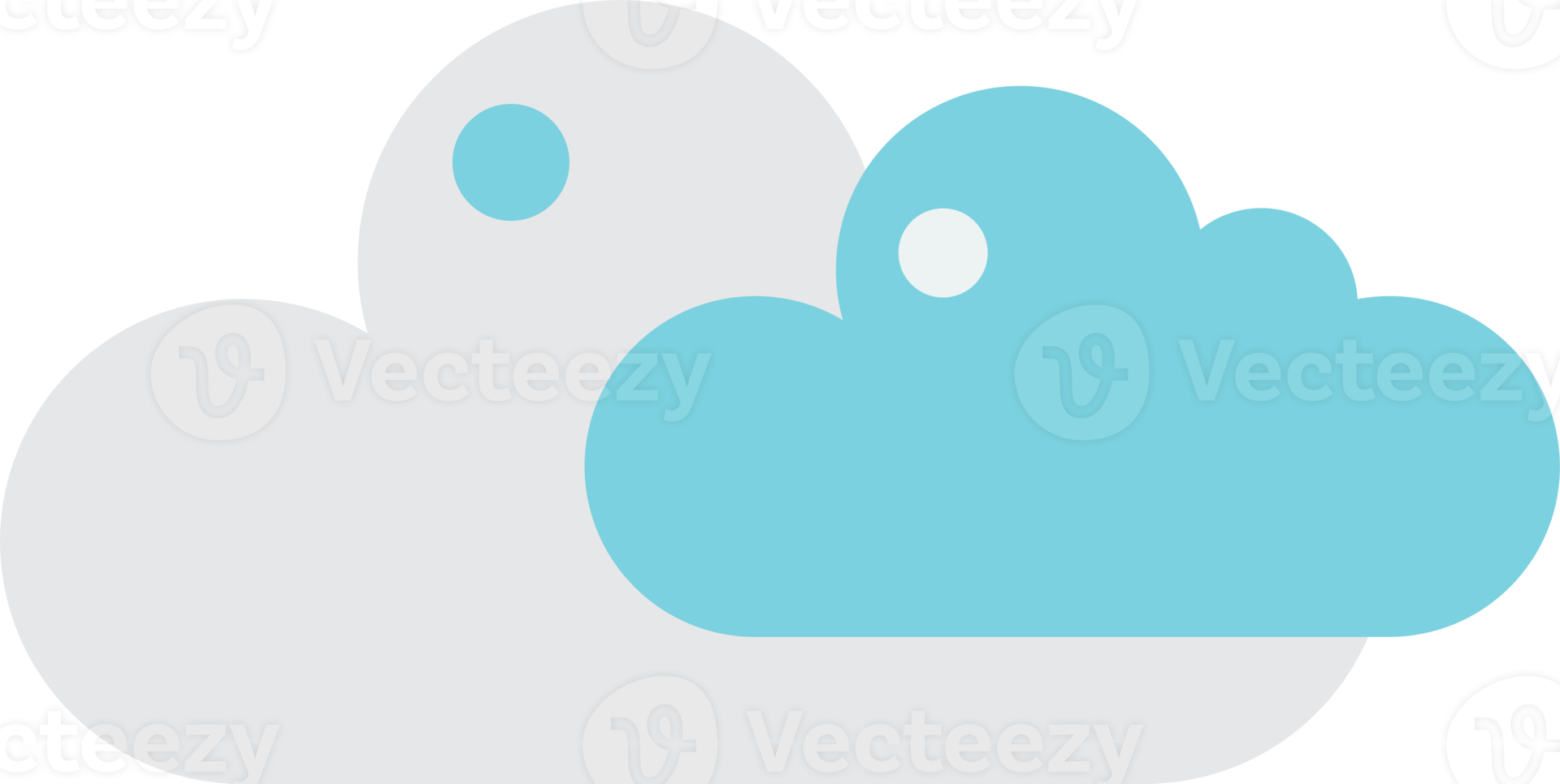 Data connection and cloud illustration in minimal style png