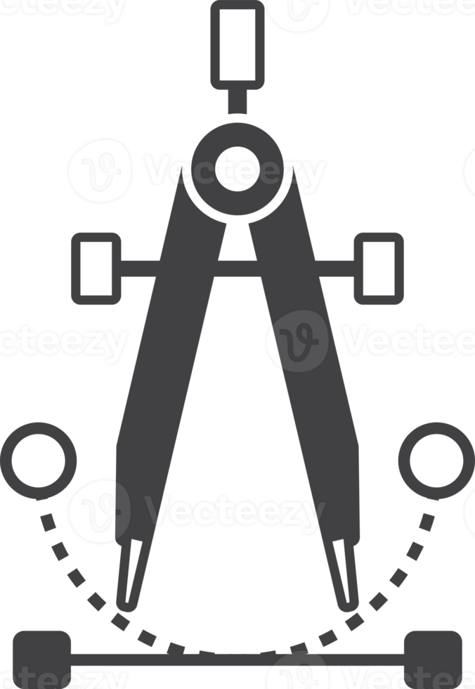 kompassteilerillustration im minimalen stil png