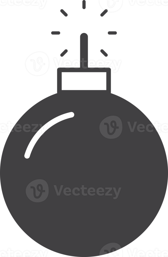 bomb illustration in minimal style png