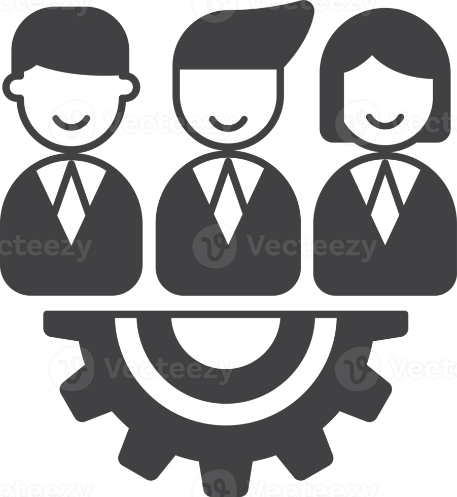 company and team illustration in minimal style png