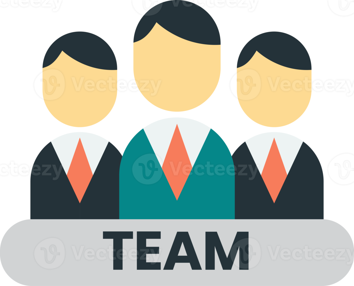 company and team illustration in minimal style png