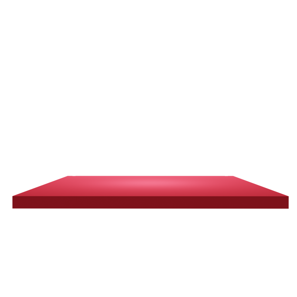 Podium red 3d png