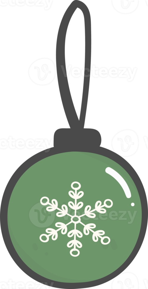 niedliche weihnachtskugel ornament ball dekoration cartoon gekritzel handzeichnung png