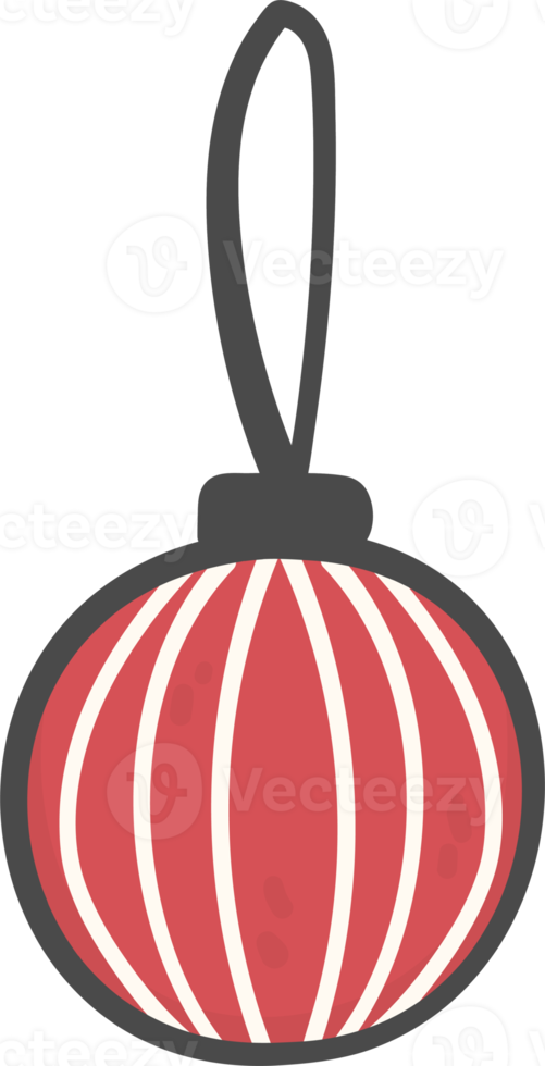 niedliche weihnachtskugel ornament ball dekoration cartoon gekritzel handzeichnung png