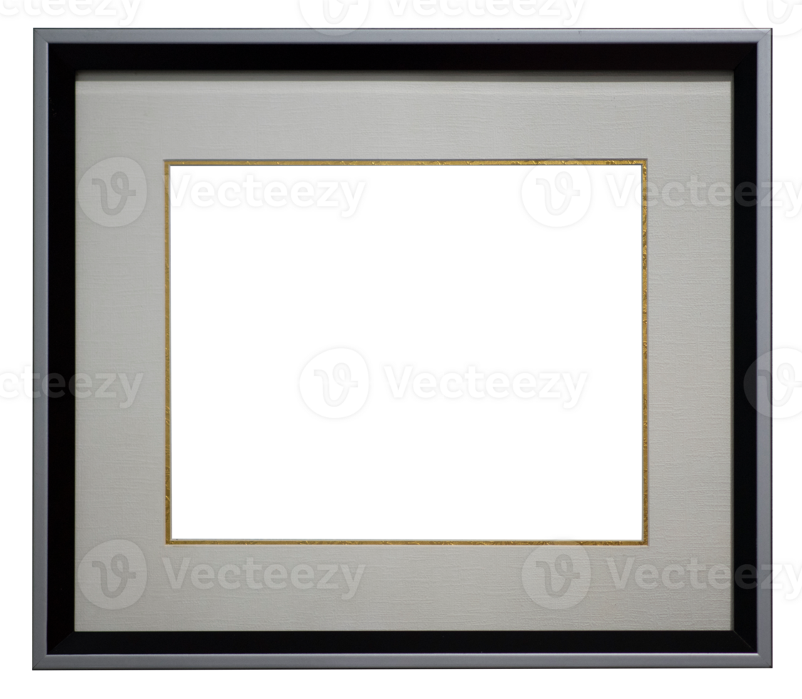 Blank modern frame isolated png