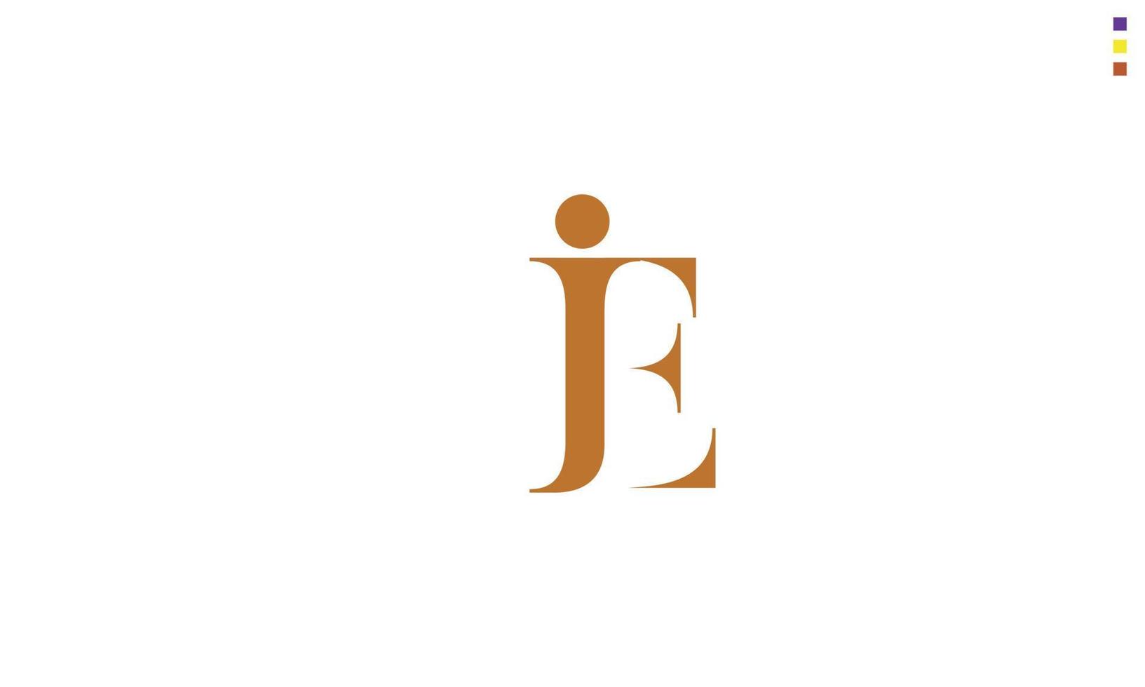 Alphabet letters Initials monogram logo JE, EJ, J and E vector