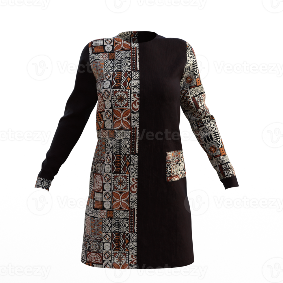 Kleid 3D-Rendering png