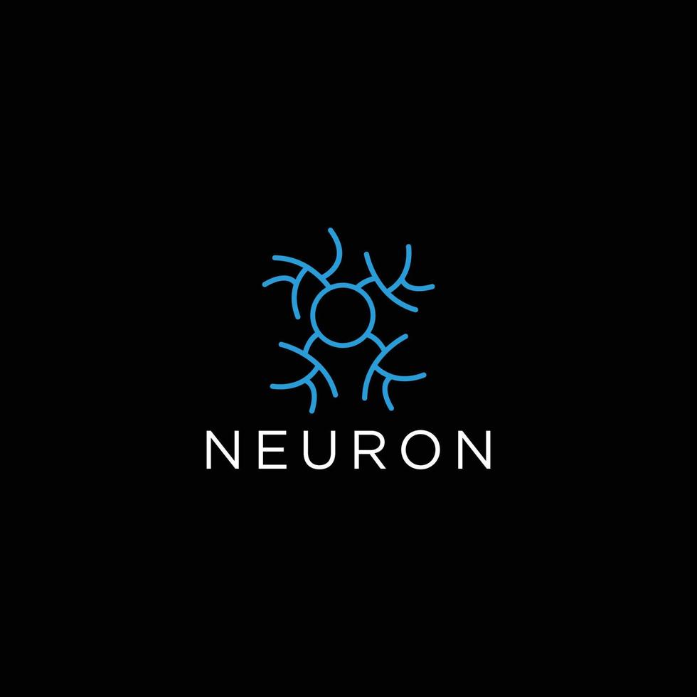 Neuron logo icon design vector