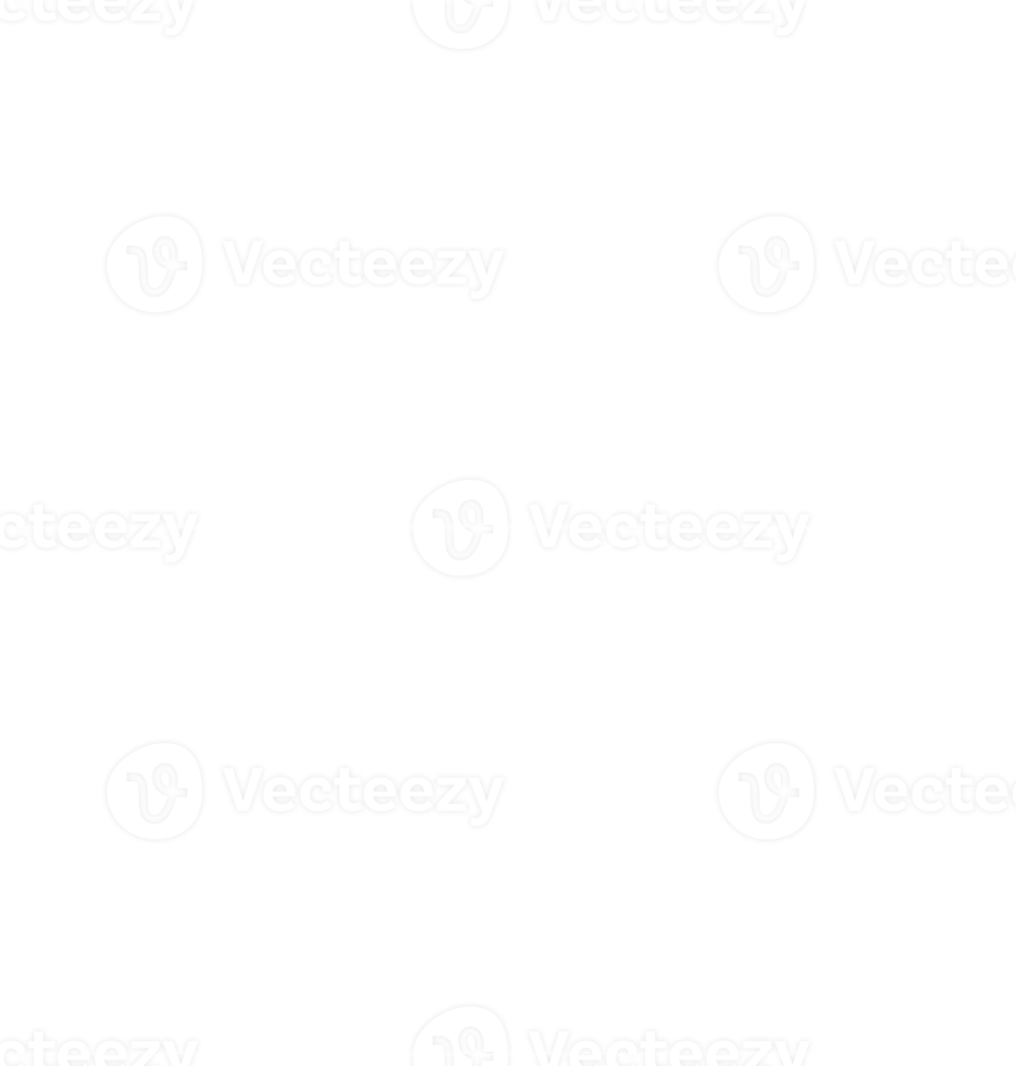 Paper Clip Silhouette for Pictogram, Art Illustration, Apps, Website, Logo or Graphic Design Element. Format PNG