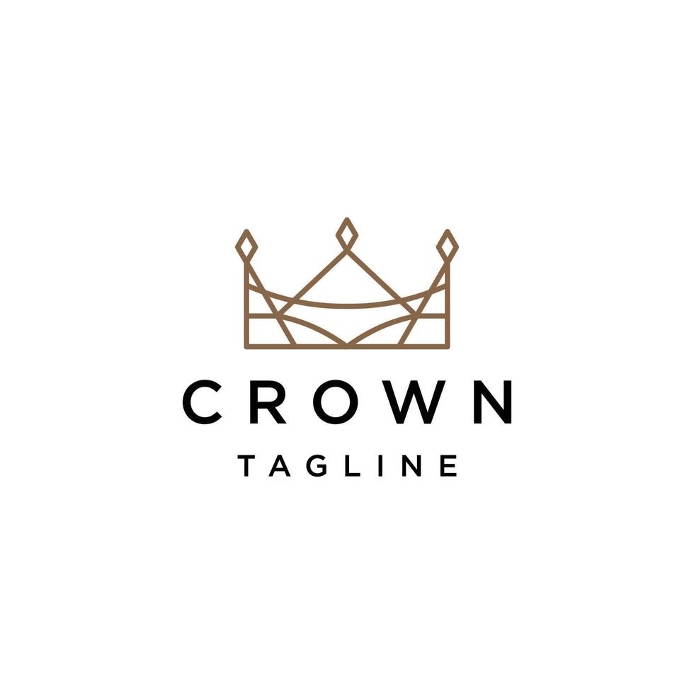 Crown logo design vector template
