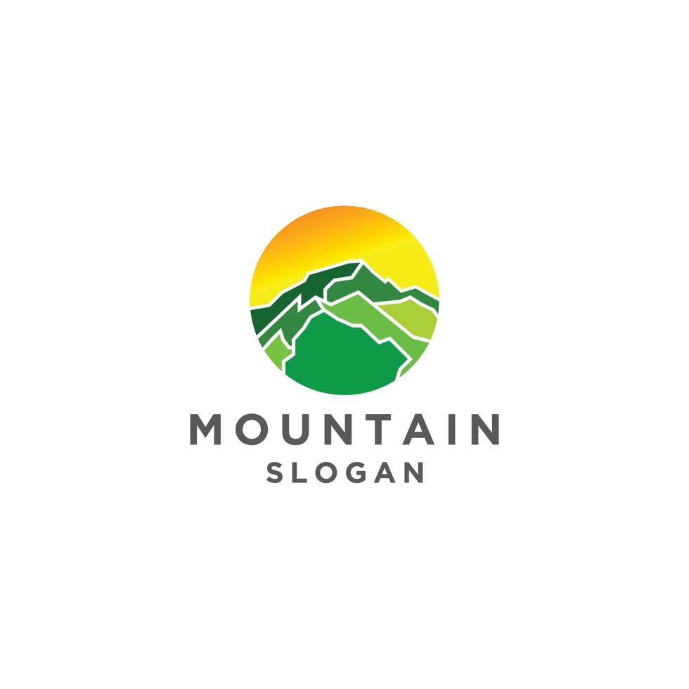 Mountain logo design icon vector