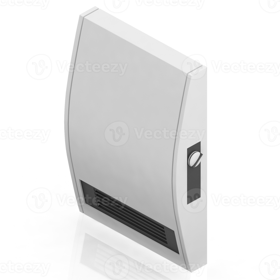 Isometric air conditioning 3D render png