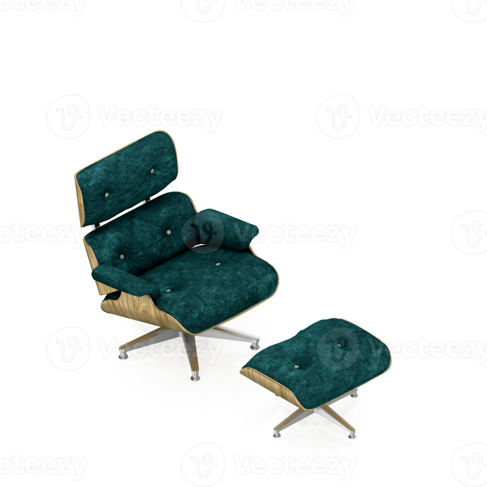 Isometric Armchair Isolated 3D render png