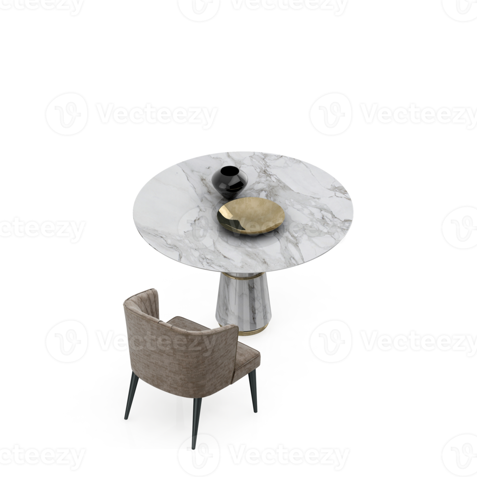 Isometric Table 3D render png