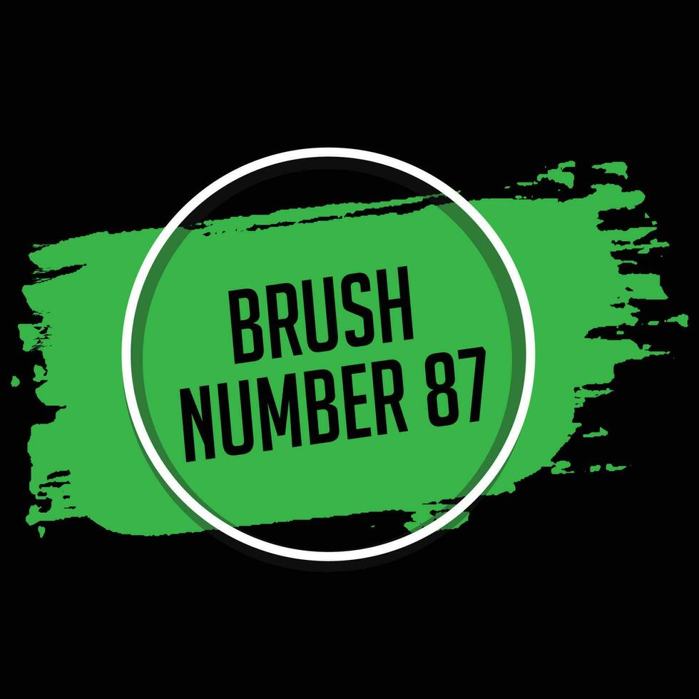 Splash green color stroke banner background vector