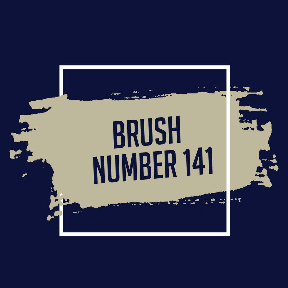 Isolated wheat color grunge ink brush stroke vector