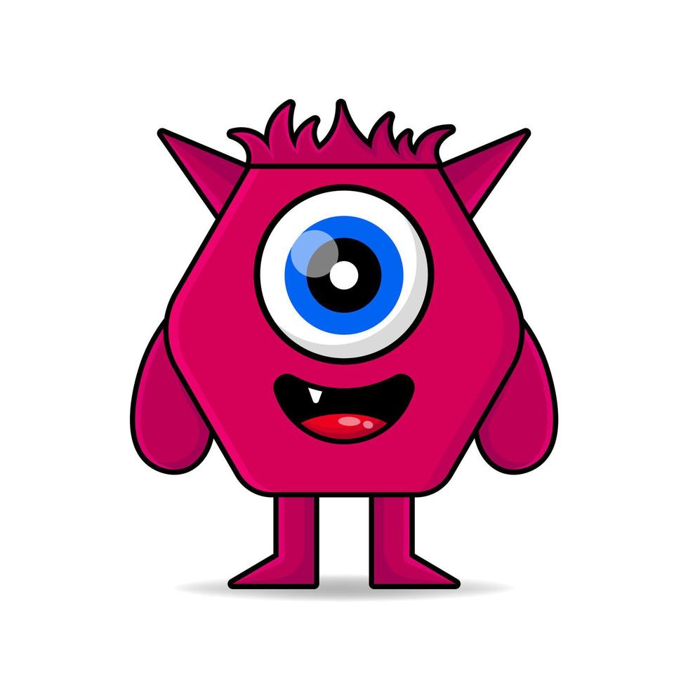 cute vector monster design. Design for print, decoration, t-shirt, illustration, or sticker mascot kawaii