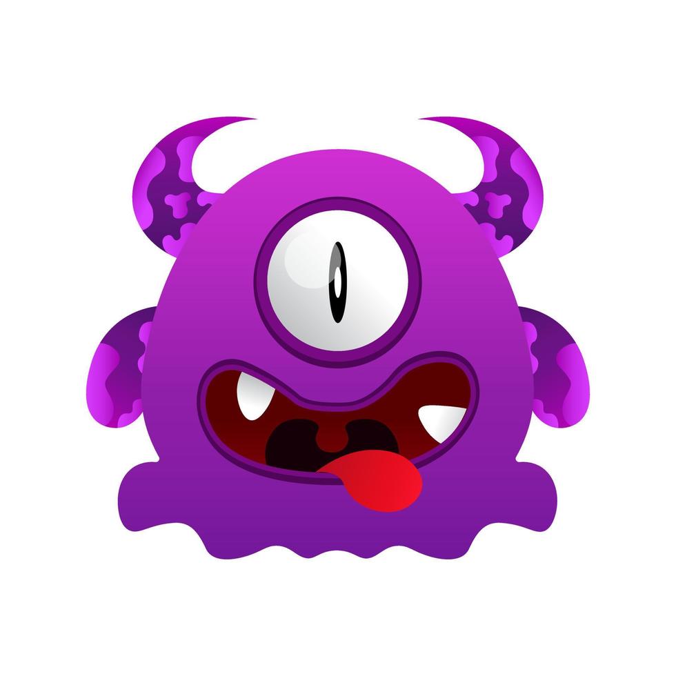 illustration vector monster design happy kawaii