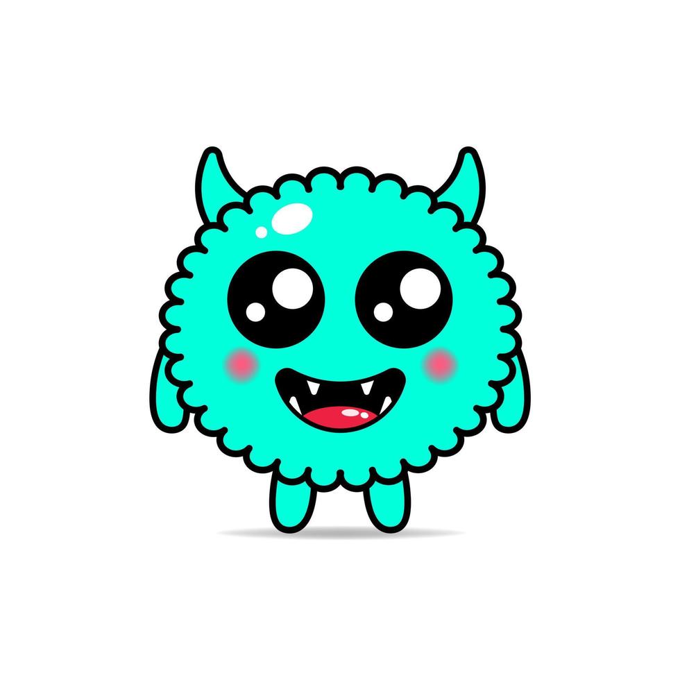 cute illustration monsters design mascot kawaii vector