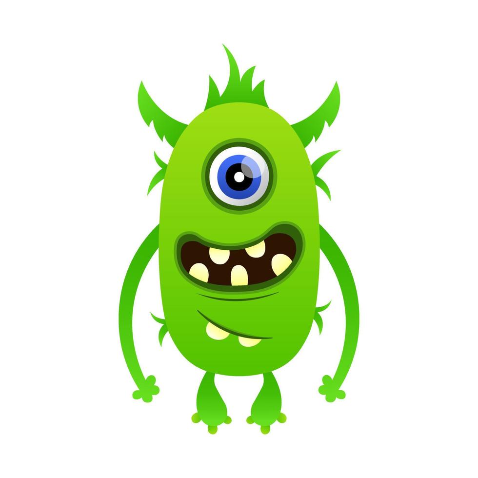 cute illustration design monster vector