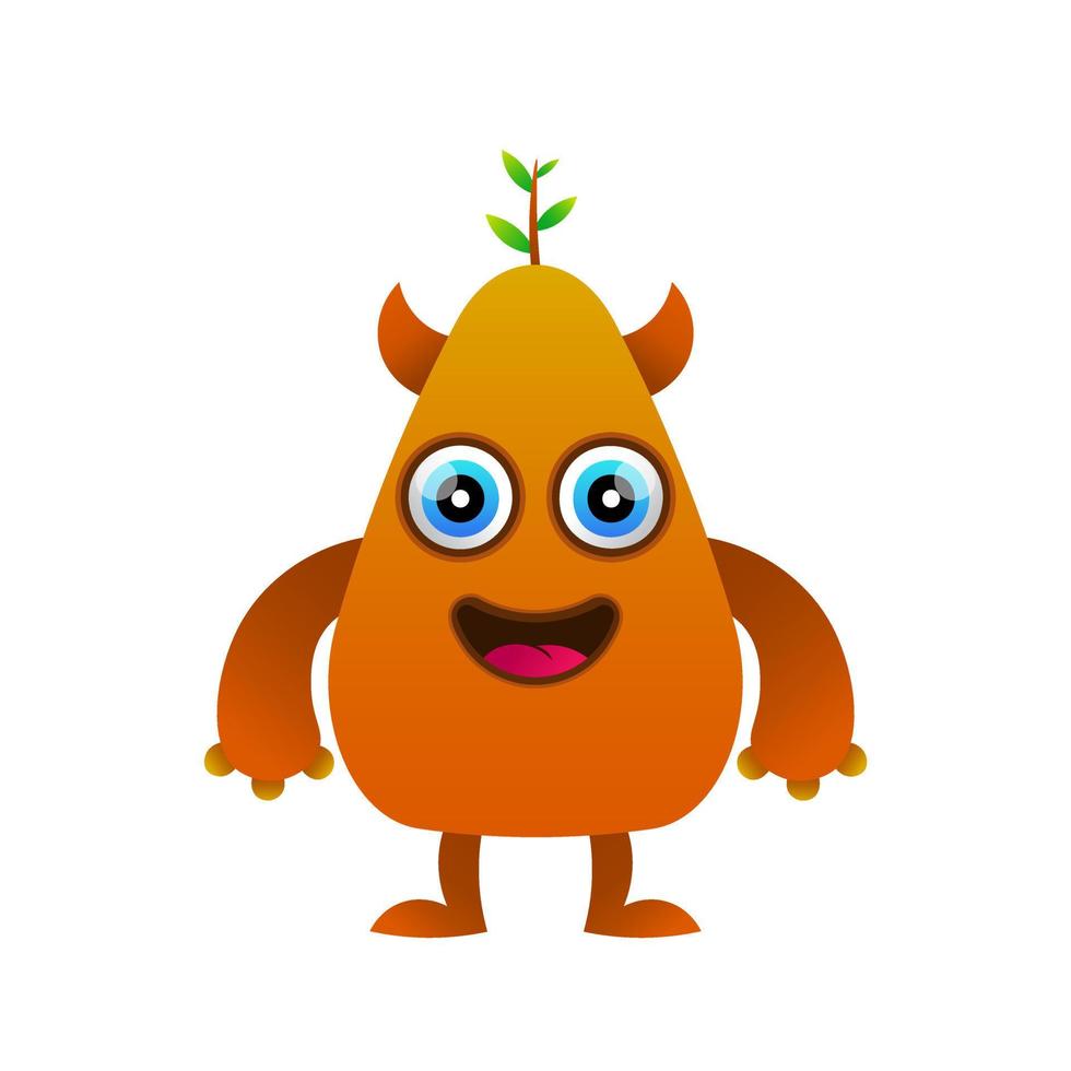 cute illustration mascot monster design kawaii vector