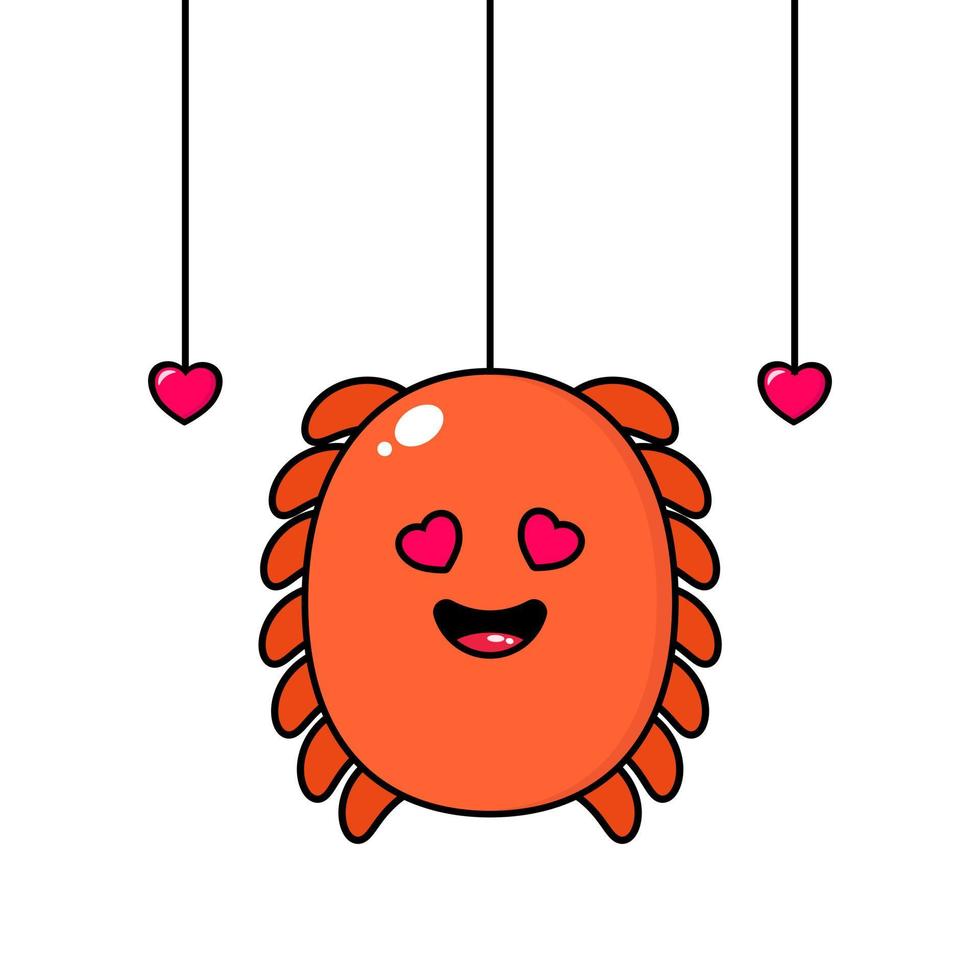cute monster design with love gaze kawaii vector
