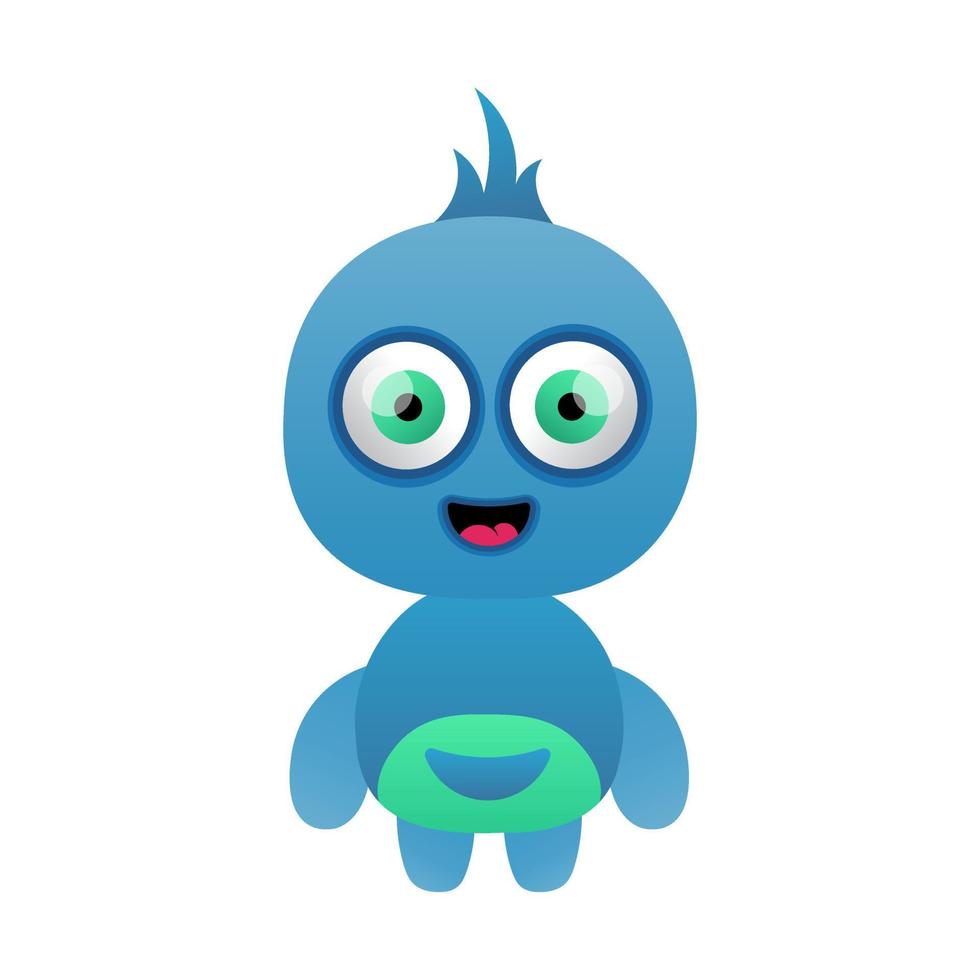 illustration vector monster design happy kawaii