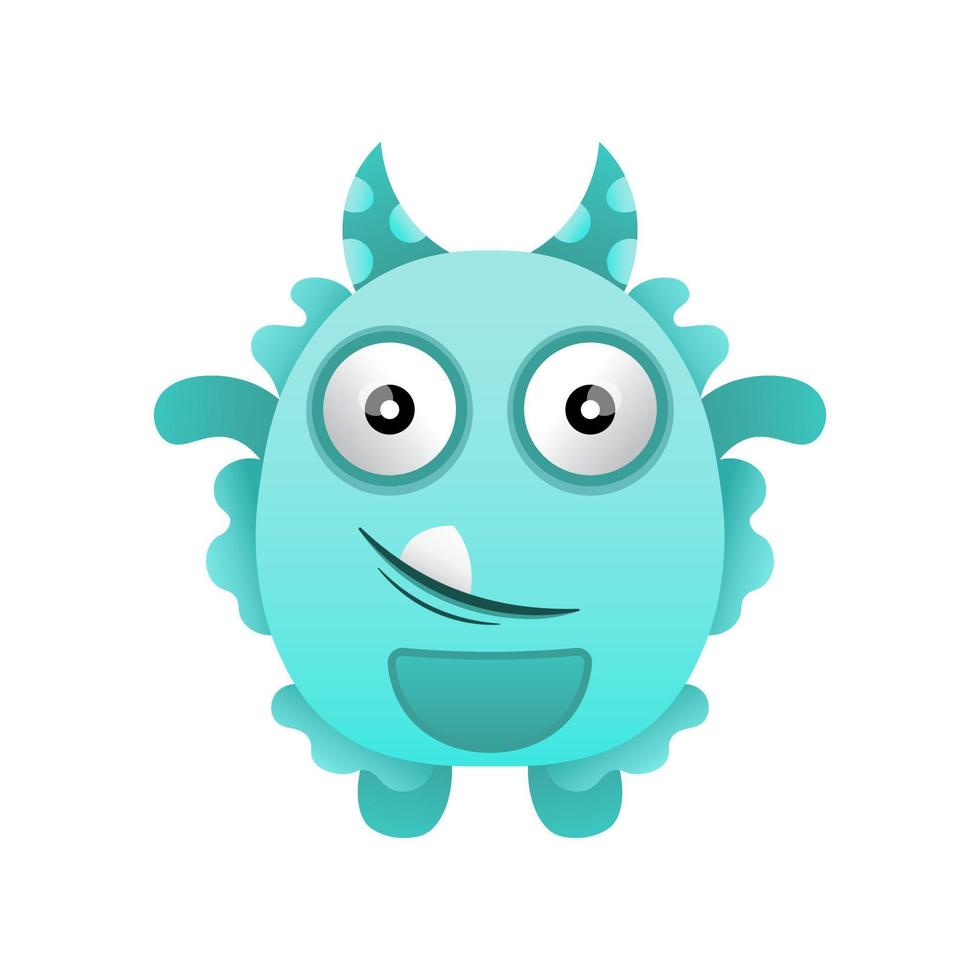 cute monster colorful vector design mascot