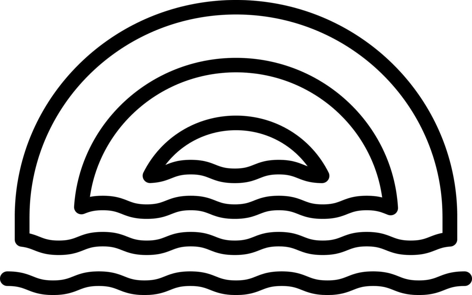 line icon for depth vector
