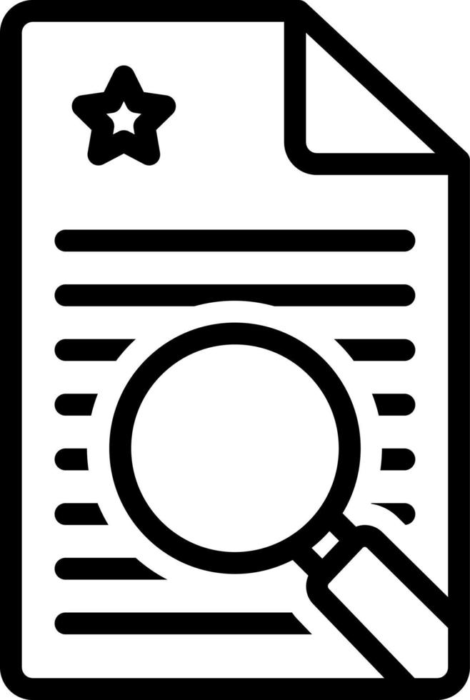 line icon for finding vector