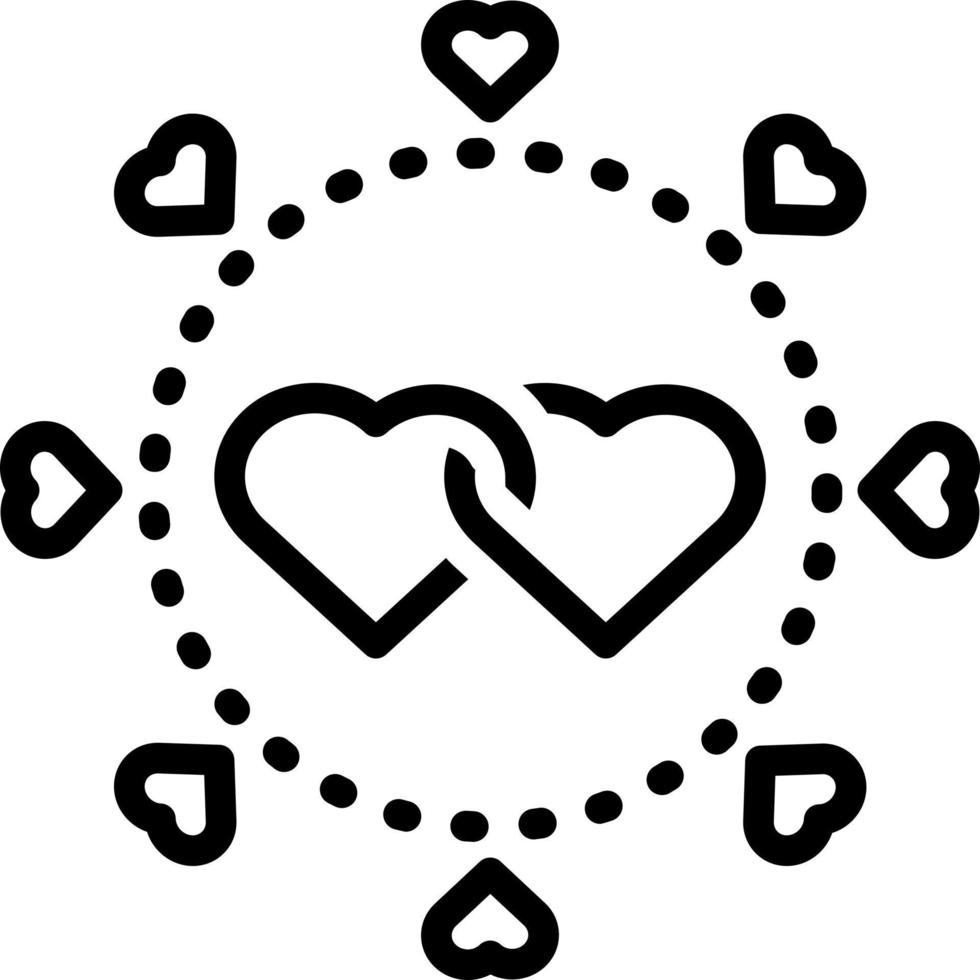 line icon for relationship vector