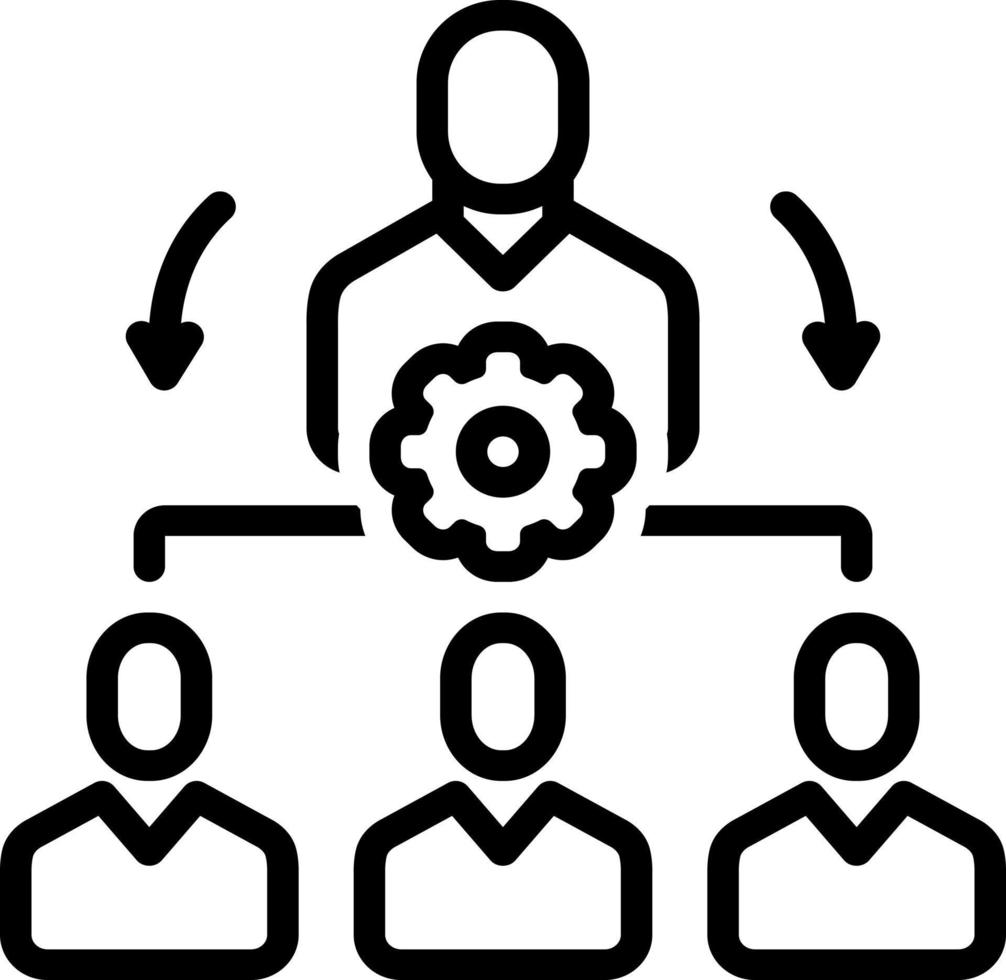 line icon for , coordinate, classify, manage, administer, dominate, maintain, vector