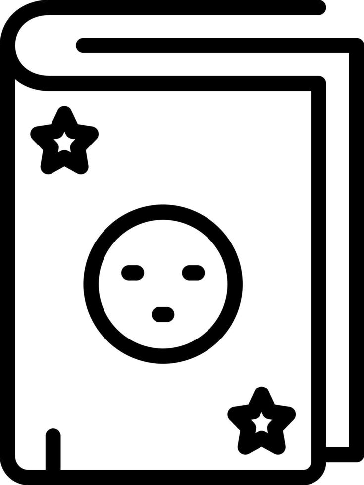 line icon for fiction vector