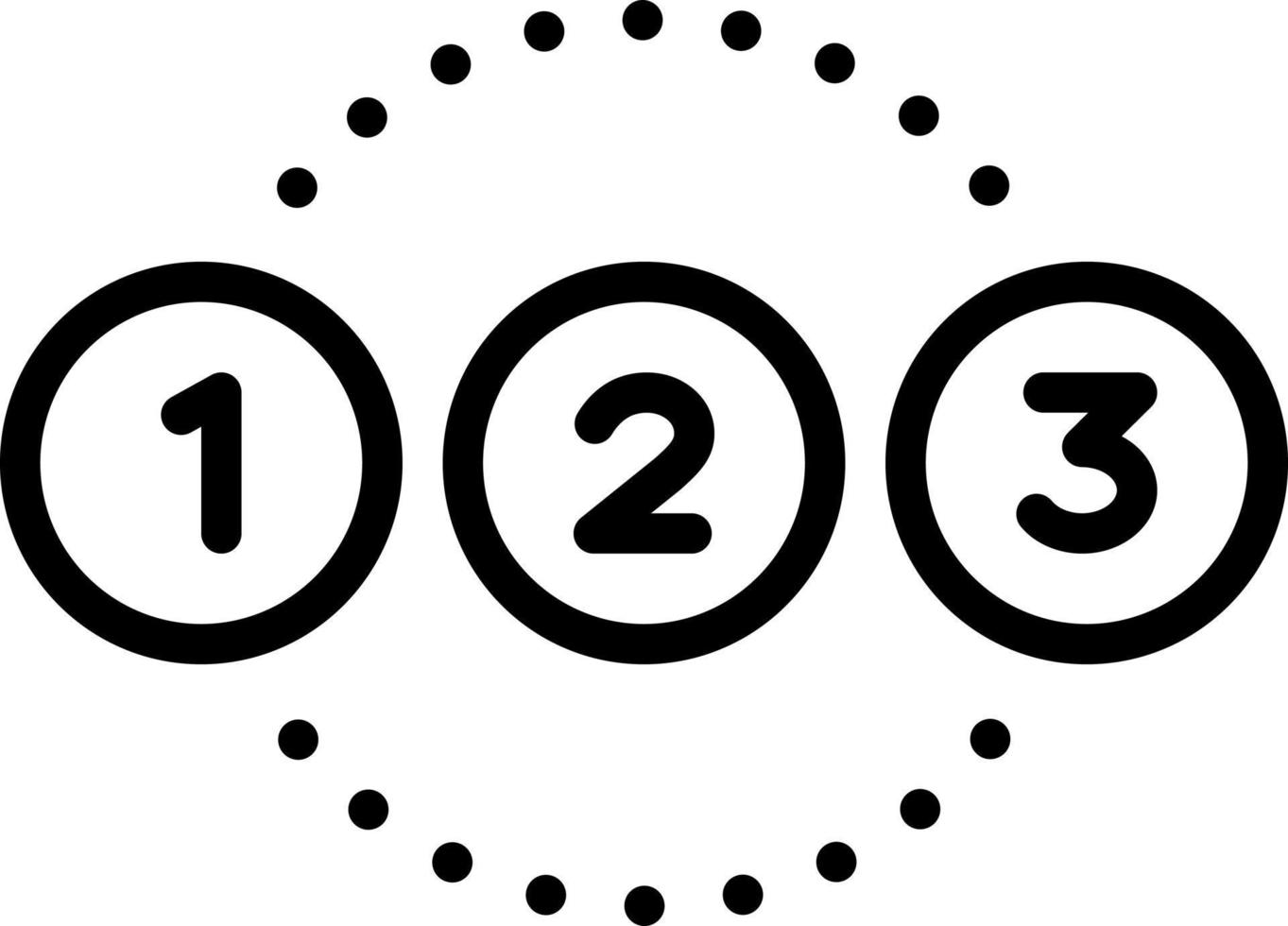 lione icon for number vector