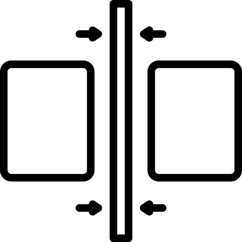 line icon for thin vector