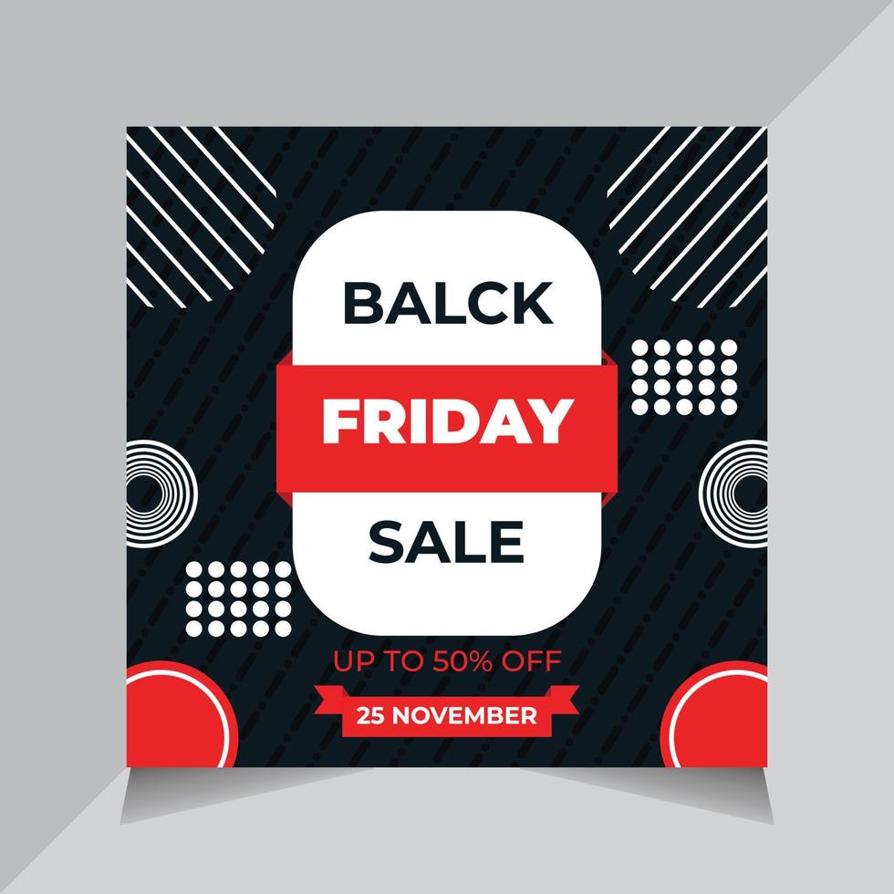 Black Friday Sale Banners Design, Social Media Web Banners, Free Vector