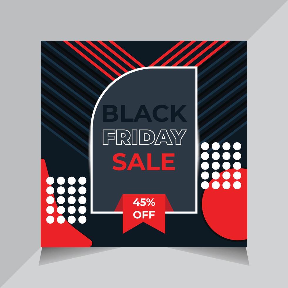 Black Friday Sale Banners Design, Social Media Banner Template, Web Banners, Free Vector