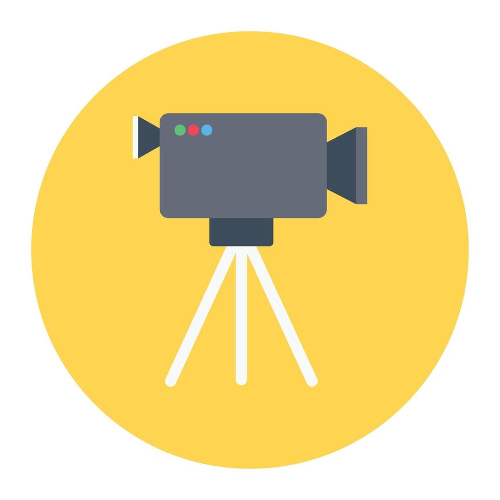 camera tripod vector illustration on a background.Premium quality symbols.vector icons for concept and graphic design.