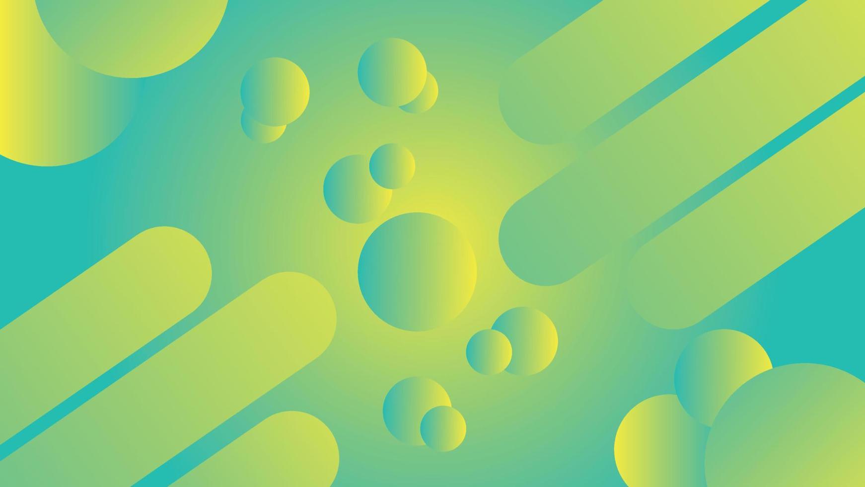 Wide geometric background. Simple shapes with trendy gradients composition. vector