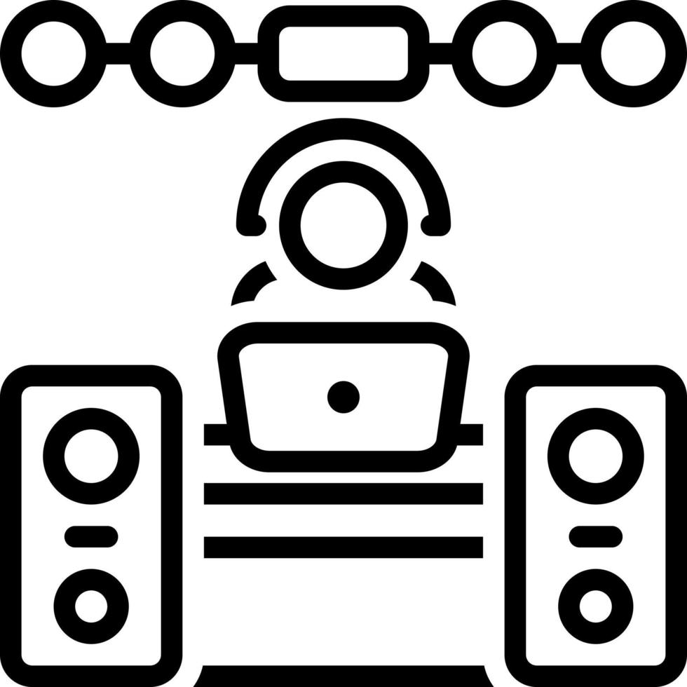 line icon for operator vector