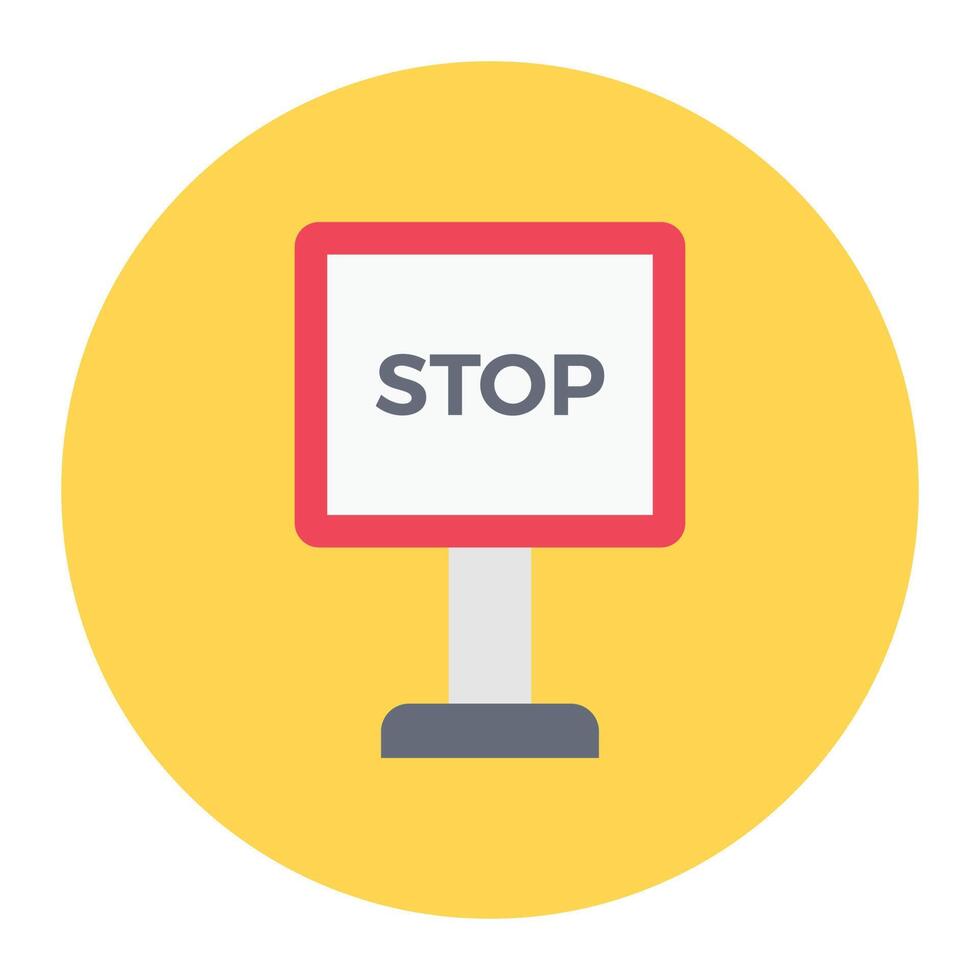 stop block vector illustration on a background.Premium quality symbols.vector icons for concept and graphic design.