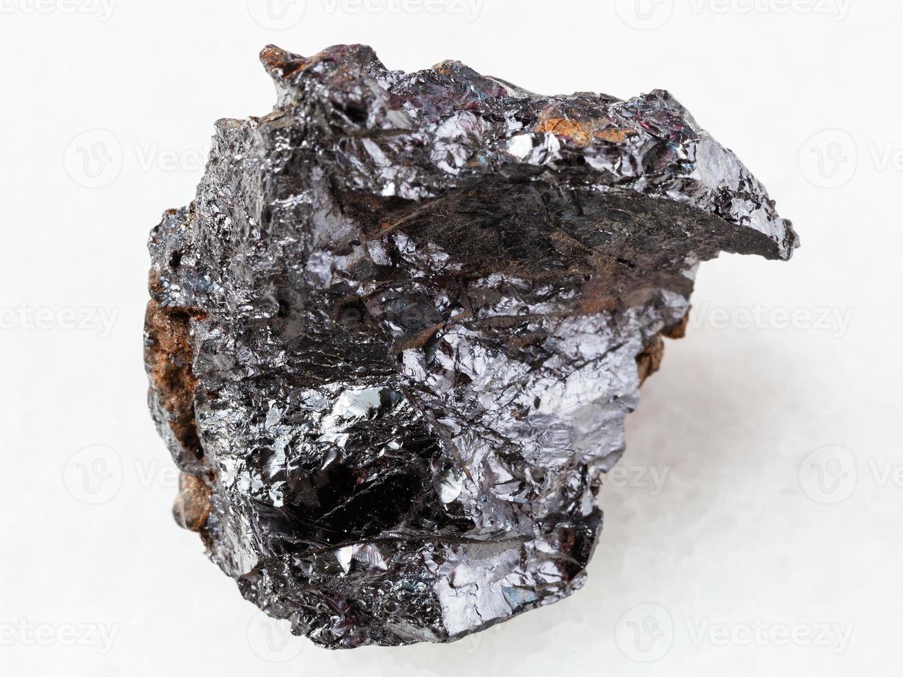 rough ilmenorutile Nb-bearing rutile on white photo